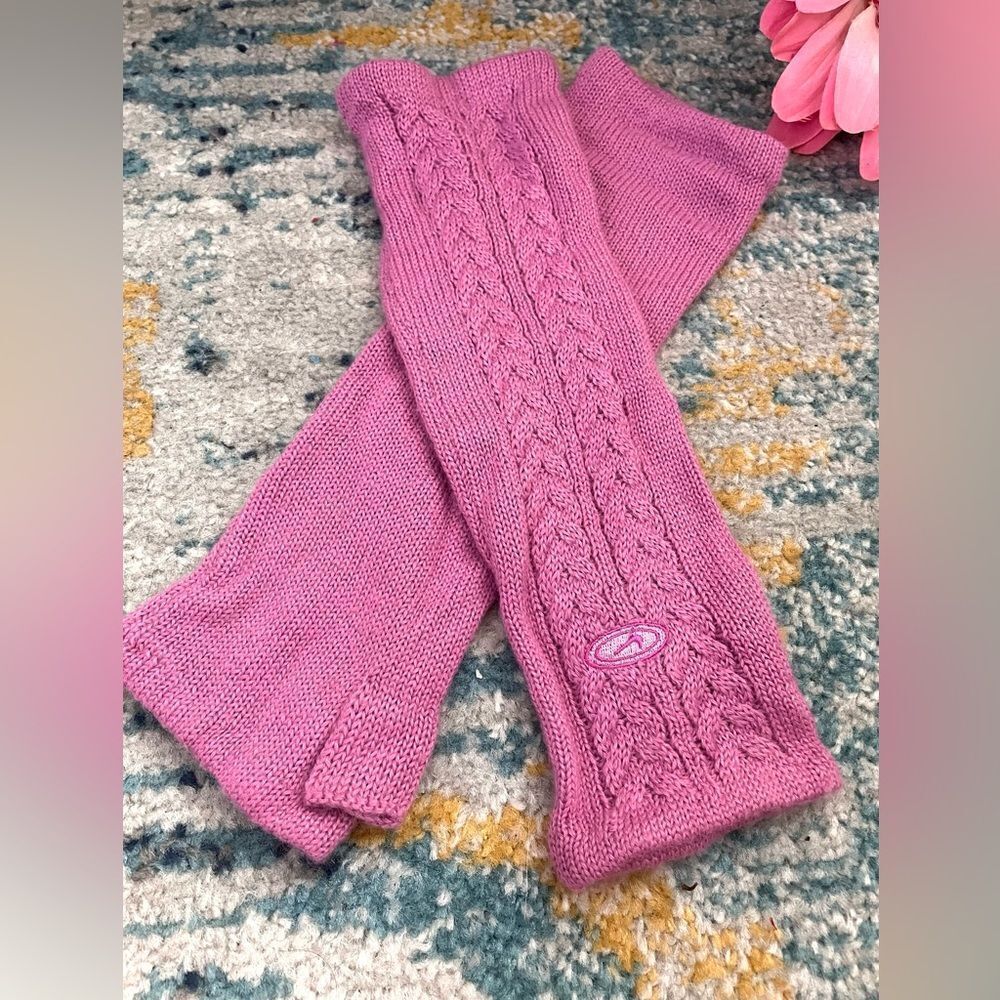 Nike fingerless long gloves lavender